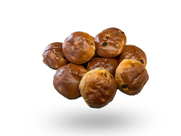 Mini rozijnenbol&nbsp;verpakt per 10