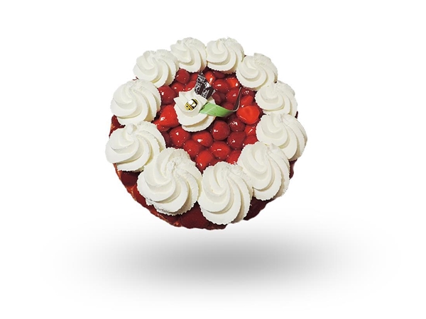 Aardbeien schelp + slagroom